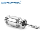 Sanitary Water Cooling Liquid Data Center Direct Liquid Cooling Stainless Steel Male-Male Thread Ball Valve