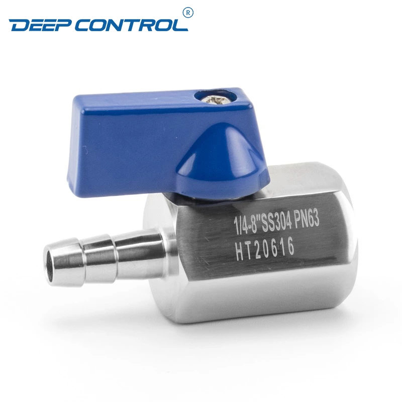 Energy Storage Liquid Cooling Water Stainless Steel SS304 SS316 Thread BSPT NPT Female Hose Adapter Mini Ball Valve