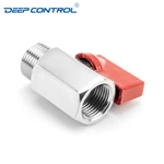 Direct to Chip Liquid Cooling Water Energy Storage Stainless Steel Male Female BSPT NPT Thread Mini Ball Valve