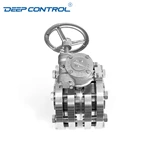 Liquid Cooling Water Data Center Free Leak Sanitary Worm Gear Operate 3 Piece Butterfly Valve