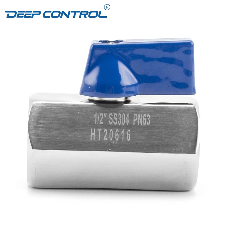Data Center Water Cooling Stainless Steel SS304 SS316 NPT BSPT Thread Mini Ball Valve