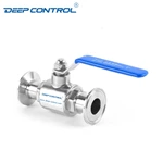 Sanitary Stainless Steel Cooling Water Energy Storage Data Center Clamped Ball Valve