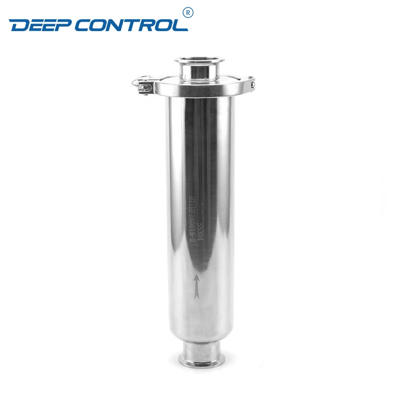 Direct to Chip Liquid Cooling Water Solution Stainless Steel Tri-Clamp Clamped Pipe Tube Straight Filter