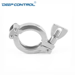Hygienic Stainless Steel Sanitary Water Cooling Liquid Data Center 13SF Double Pin Pipe Clamp