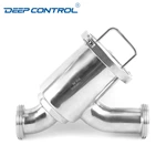 Sanitary Cooling Water Data Center Stainless Steel Threaded Y-Type Filter Strainer