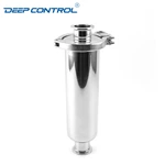 Water Cooling Liquid Data Center Hygienic Stainless Steel Tri-Clamp Tube Pipe Wedge Wire Screen Straight Filter
