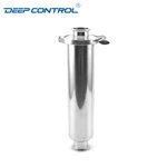 Direct to Chip Liquid Cooling Water Solution Stainless Steel Tri-Clamp Clamped Pipe Tube Straight Filter