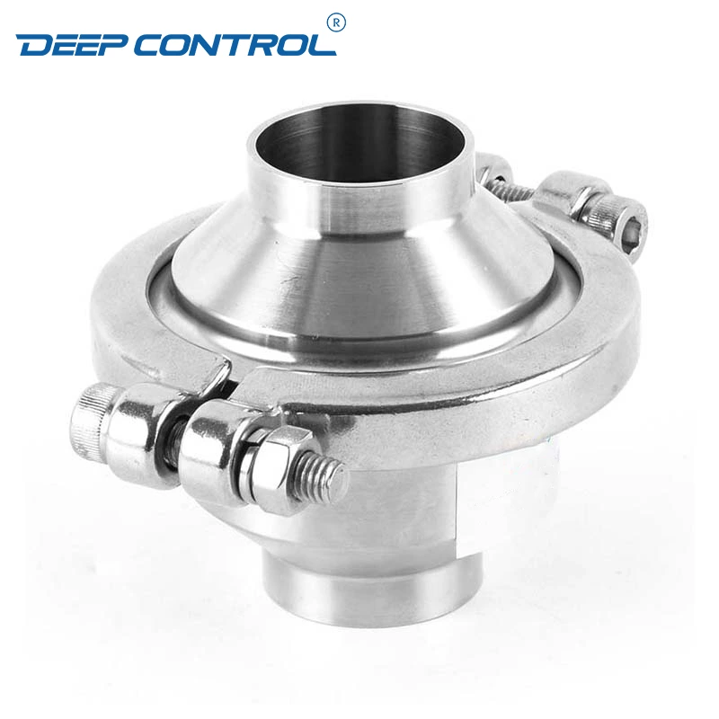Hygienic Direct to Chip Liquid Cooling Stainless Steel Butt Weld Welding Check Valve With High Pressure Clamp