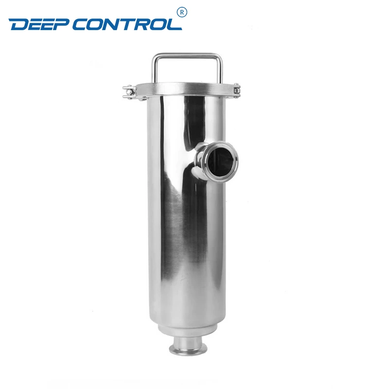 Direct to Chip Liquid Cooling CDU Sanitary Stainless Steel Clamped Hygienic Angle Type Strainer