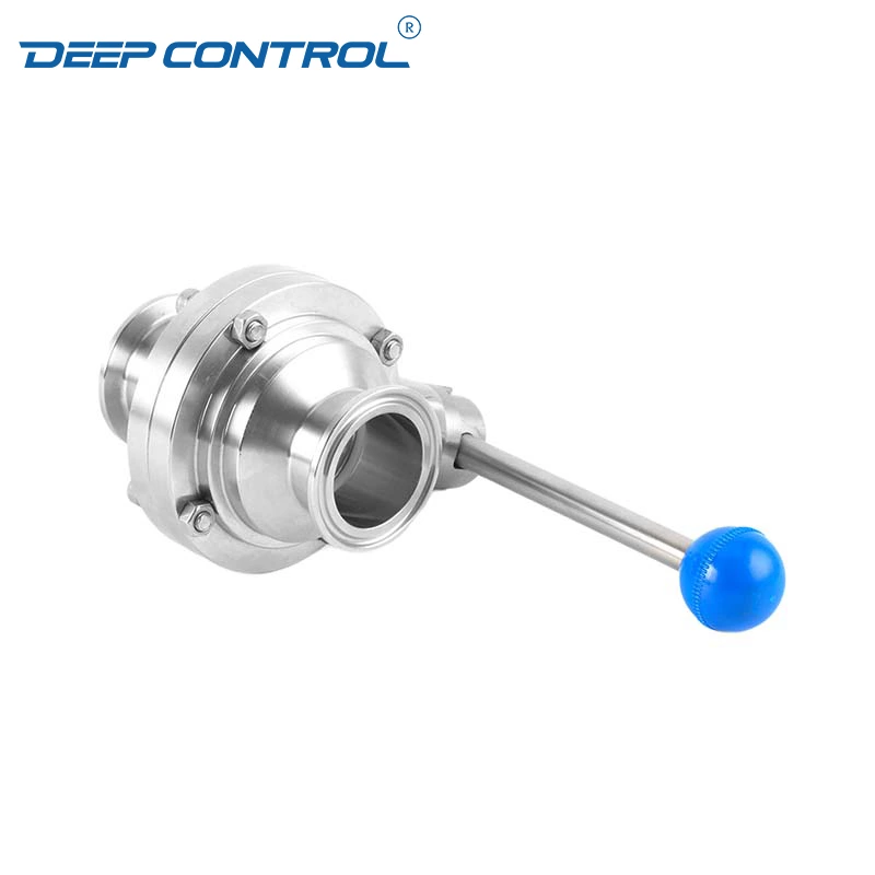 Data Center Liquid Cooling Direct to Chip Stainless Steel Tri-clamp Butterfly Ball Valve