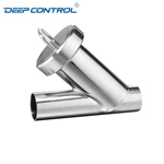 Hygienic Water Cooling Liquid Data Center Stainless Steel Y Type Weld Filter Strainer