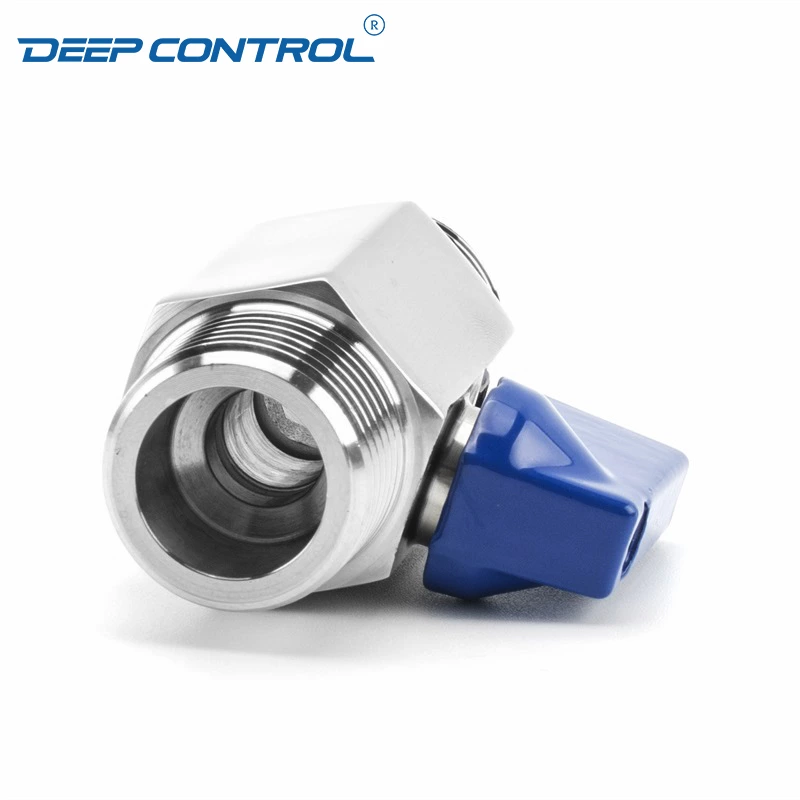 Energy Storage Liquid Cooling Water SS304 SS316 Stainless Steel PN63 BSPT Thread Male Male Mini Ball Valve