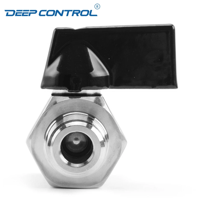 Data Center Cooling Water Leak Proof Connection Stainless Steel Male Female Thread BSPT NPT Mini Ball Valve
