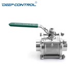 Energy Storage Water Data Cooling Water Hygienic Stainless Steel 3PC Butt Weld Ball Valve