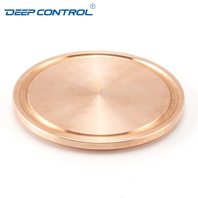 Copper Hygienic Data Center Liquid Cooling Water Brass Tri Clover Clamp Blank Blind Cap