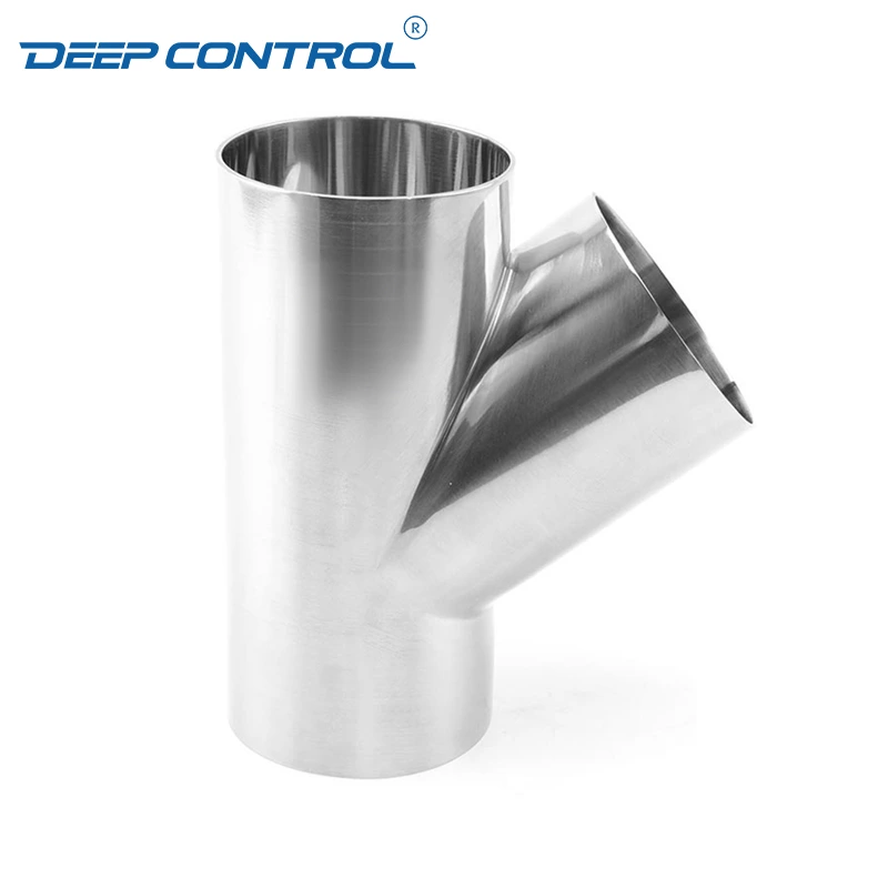 Data Center Liquid Water Cooling  Sanitary Stainless Steel Hygienic 3A SMS DIN BS AS Lateral Weld Y Tee