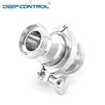Hygienic Water Cooling Liquid Data Center Stainless Steel Thread Male Check Valve No Return Valve