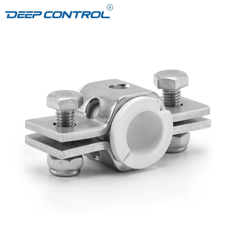 Cooling Water Data Center Sanitary Stainless Steel Hexagon Pipe Hanger With White PVC Insert