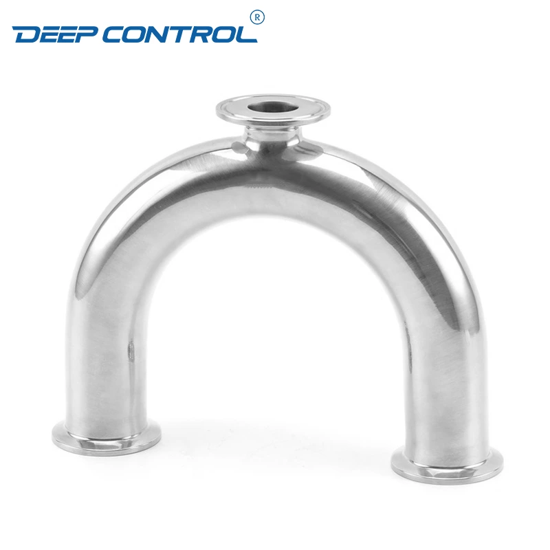 Data Center Liquid Cooling Water Hygienic Stainless Steel Sanitary 3A SMS DIN BS AS Tri Clamp U Type Tee