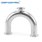 Data Center Liquid Cooling Water Hygienic Stainless Steel Sanitary 3A SMS DIN BS AS Tri Clamp U Type Tee