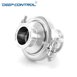 Data Center Liquid Cooling Water Stainless Steel Sanitary Tri Clamp No Return Check Valve With High Pressure Clamp
