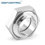 Data Center Liquid Cooling Water Stainless Steel Sanitary Flat Faced Liner Male Hex Nut CIP Complete Union