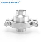 Hygienic Direct to Chip Liquid Cooling Stainless Steel Butt Weld Welding Check Valve With High Pressure Clamp