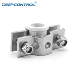 Cooling Water Data Center Sanitary Stainless Steel Hexagon Pipe Hanger With White PVC Insert