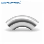 Data Center Liquid Cooling Water Hygienic Stainless Steel Bend 3A SMS DIN AS BS Matt Polish Butt Weld Elbow