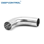 Data Center Cooling Water Sanitary Stainless Steel Bend 3A SMS DIN AS BS Mirror Polishing Weld Elbow