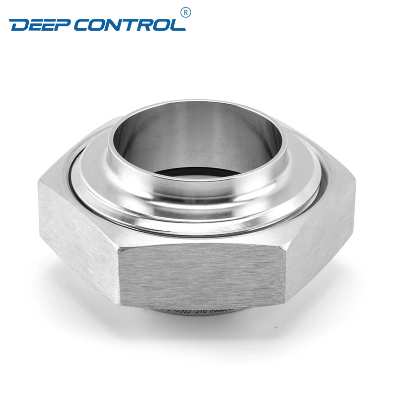 Data Center Liquid Cooling Water Stainless Steel Sanitary Flat Faced Liner Male Hex Nut CIP Complete Union