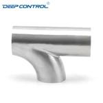 Sanitary Cooling Water Data Center Stainless Steel Hygienic Butt Weld 3A SMS DIN AS BS Welding Y Type Tee