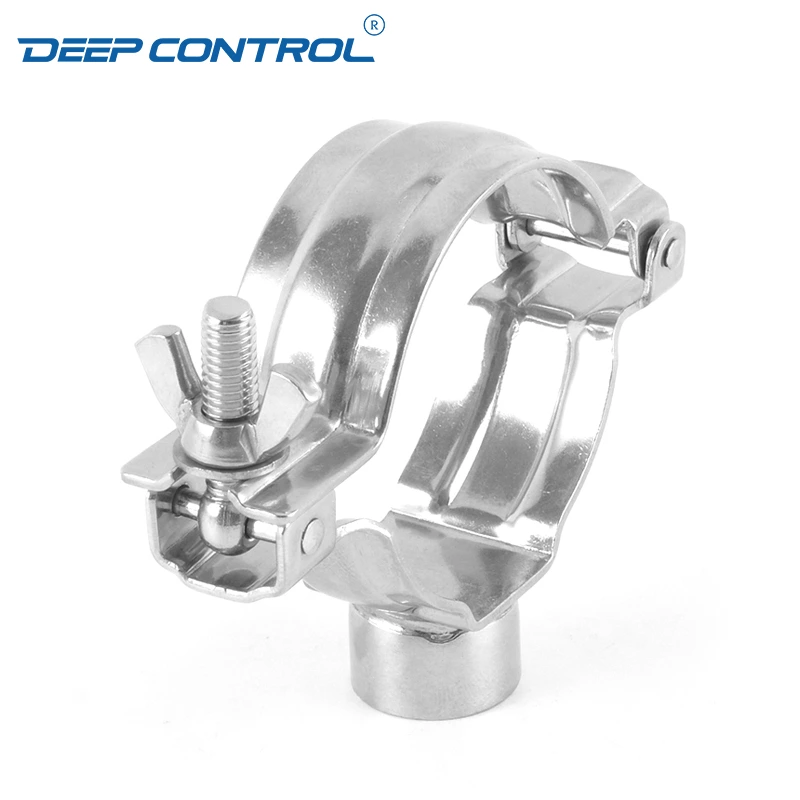 Data Center Liquid Cooling Water Hygienic Stainless Steel TH1M Pipe Holder With Female Thread End