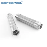 Liquid Cooling Water Leak Free Energy Storage Stainless Steel Hygienic Weld Tri-Clamp Braided Flexible Bellow Metal Pipe