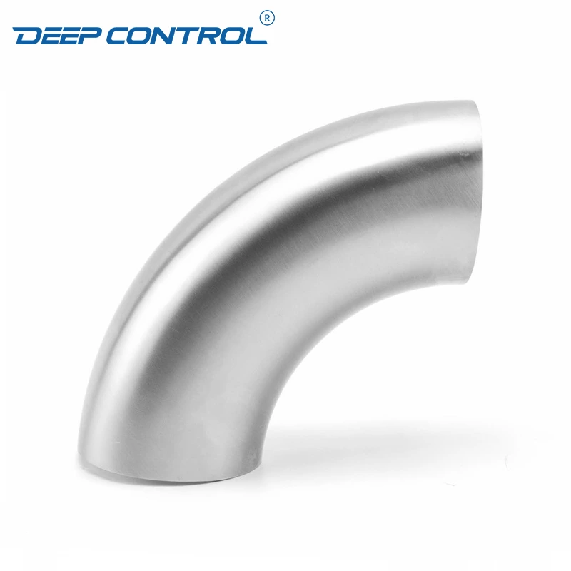 Data Center Liquid Cooling Water Hygienic Stainless Steel Bend 3A SMS DIN AS BS Matt Polish Butt Weld Elbow