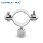 Hygienic Stainless Steel Data Center Cooling Water Pipe Hanger Saddle Clip With BSP Socket