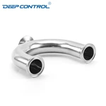 Data Center Liquid Cooling Water Hygienic Stainless Steel Sanitary 3A SMS DIN BS AS Tri Clamp U Type Tee