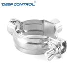 Data Center Liquid Cooling Water Hygienic Stainless Steel TH1M Pipe Holder With Female Thread End