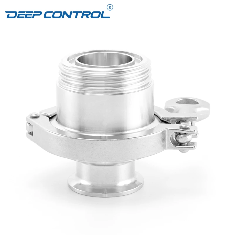 Hygienic Stainless Steel Cooling Water Data Center Clamped Male Thread No Return Valve
