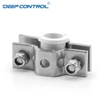 Cooling Water Data Center Sanitary Stainless Steel Hexagon Pipe Hanger With White PVC Insert