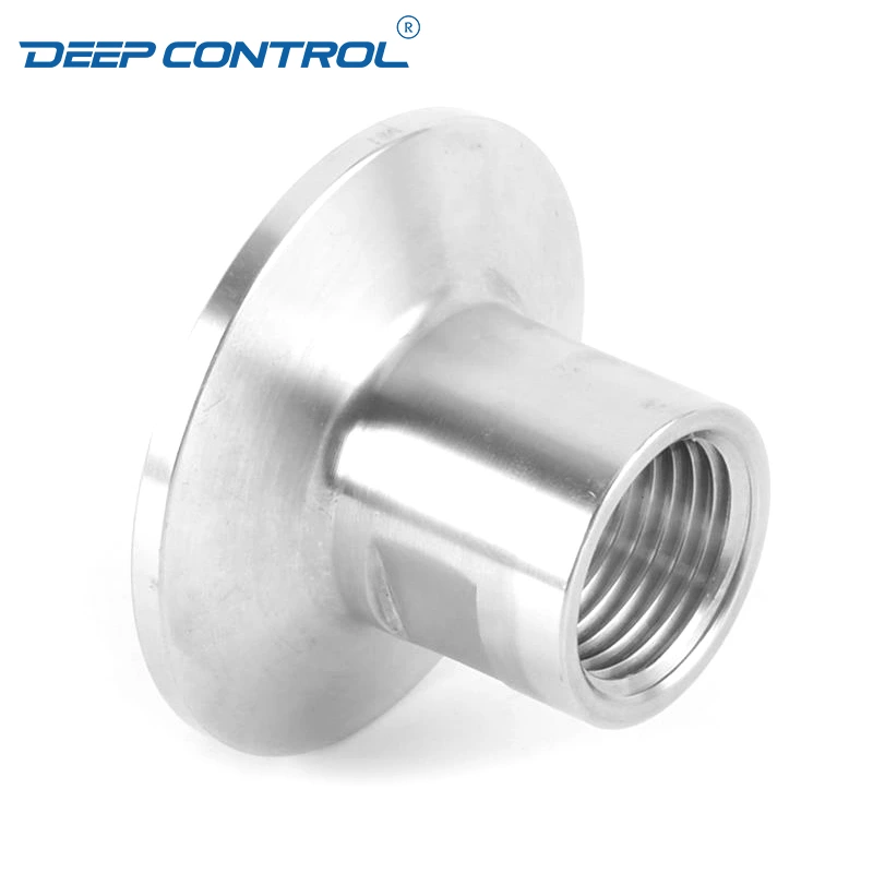 Data Center Liquid Cooling Water Sanitary Stainless Steel Hygienic BSPT NPT Female Thread Ferrule Clamp Adapter