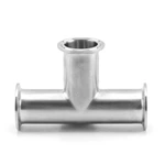 Hygienic Data Center Liquid Cooling Water Sanitary Stainless Steel Tri-Clamp 3A SMS DIN BS AS Equal Tee
