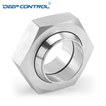 Data Center Liquid Cooling Water Stainless Steel Sanitary Flat Faced Liner Male Hex Nut CIP Complete Union