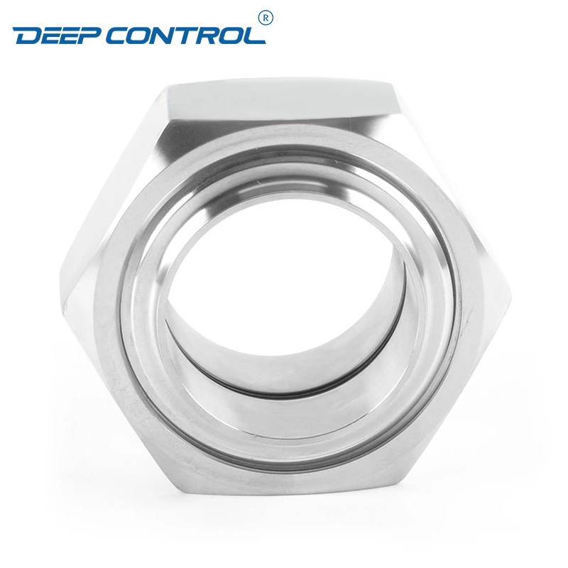 Hygienic Data Center Cooling Water Sanitary Stainless Steel Liner Male Hexagon Nut IDF Union