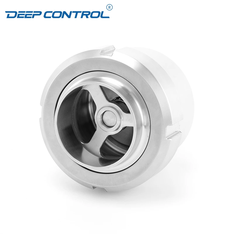 Stainless Steel Hygienic Data Center Liquid Cooling Water Sanitary Union Type No-Return Check Valve