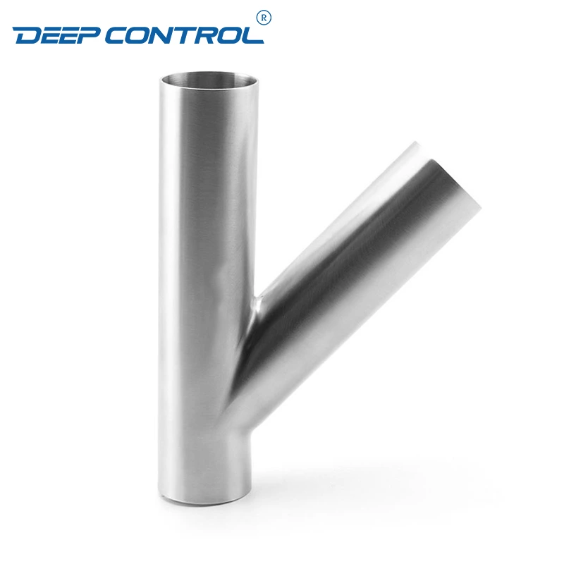 Data Center Liquid Water Cooling  Sanitary Stainless Steel Hygienic 3A SMS DIN BS AS Lateral Weld Y Tee