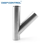 Data Center Liquid Water Cooling  Sanitary Stainless Steel Hygienic 3A SMS DIN BS AS Lateral Weld Y Tee