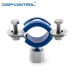 Liquid Cooling Water Sanitary Stainless Steel Hygienic Thread M10 Pipe Hanger With Blue Insert