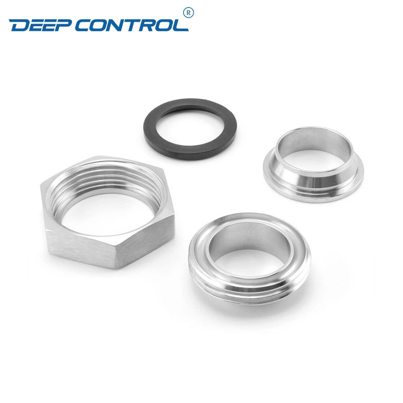 Data Center Liquid Cooling Water Stainless Steel Sanitary Flat Faced Liner Male Hex Nut CIP Complete Union
