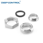 Data Center Liquid Cooling Water Stainless Steel Sanitary Flat Faced Liner Male Hex Nut CIP Complete Union